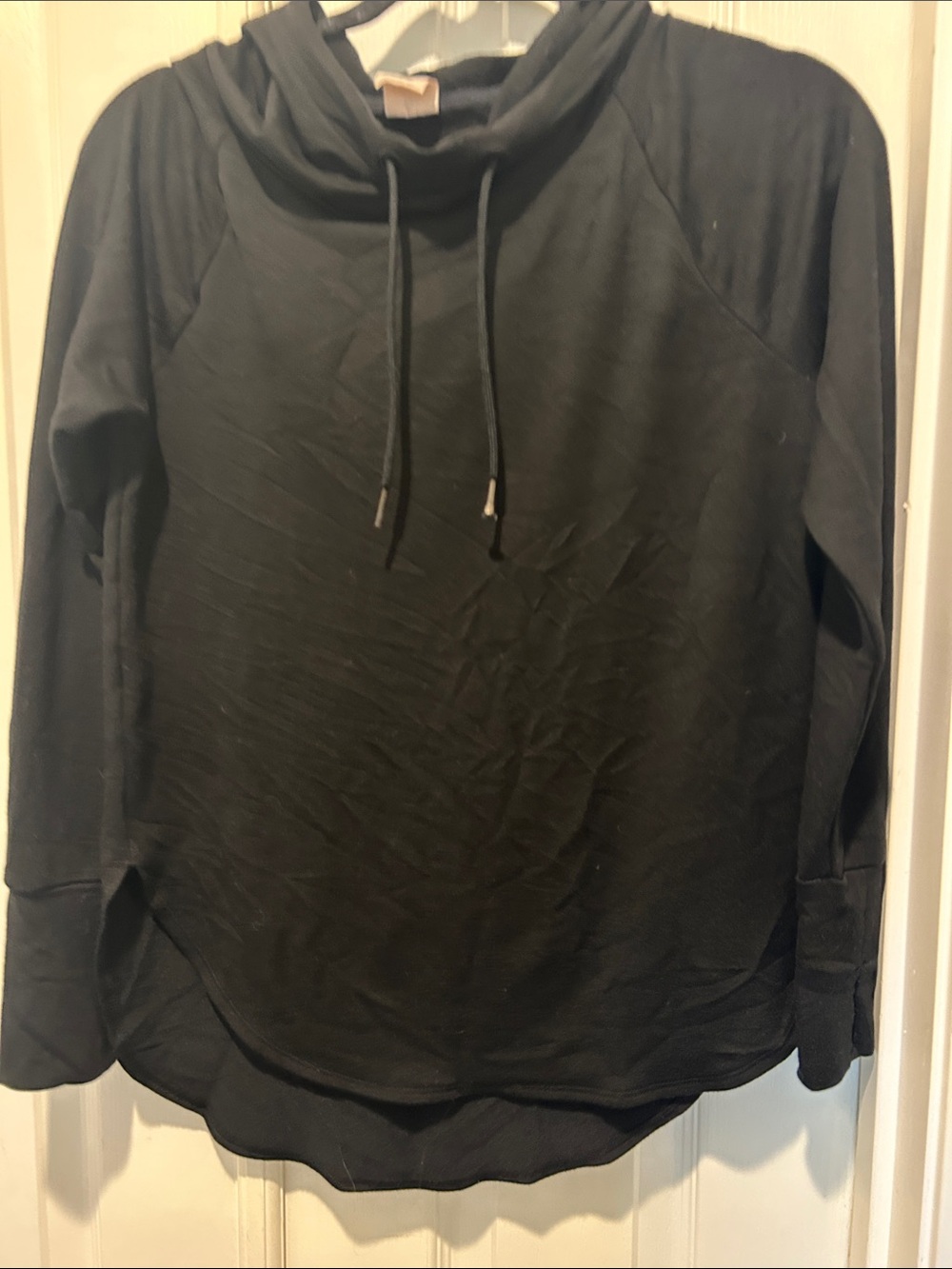 Athletic Works Black Funnel Neck Pullover Sweatshirt
